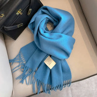 Winter Narrow Scarf 28 Color 100% Wool Scarf Hot Selling Solid Color Scarf Men's and Women's Universal Warm and Cold proof Scarf Quick Pick Grocers