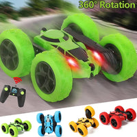 Rc Stunt Car Kids Double Sided Flip Remote Control Cars 2.4G High Speed 360° Rotation Drift Auto Toys Gifts for Boy Girl Econic Blanks