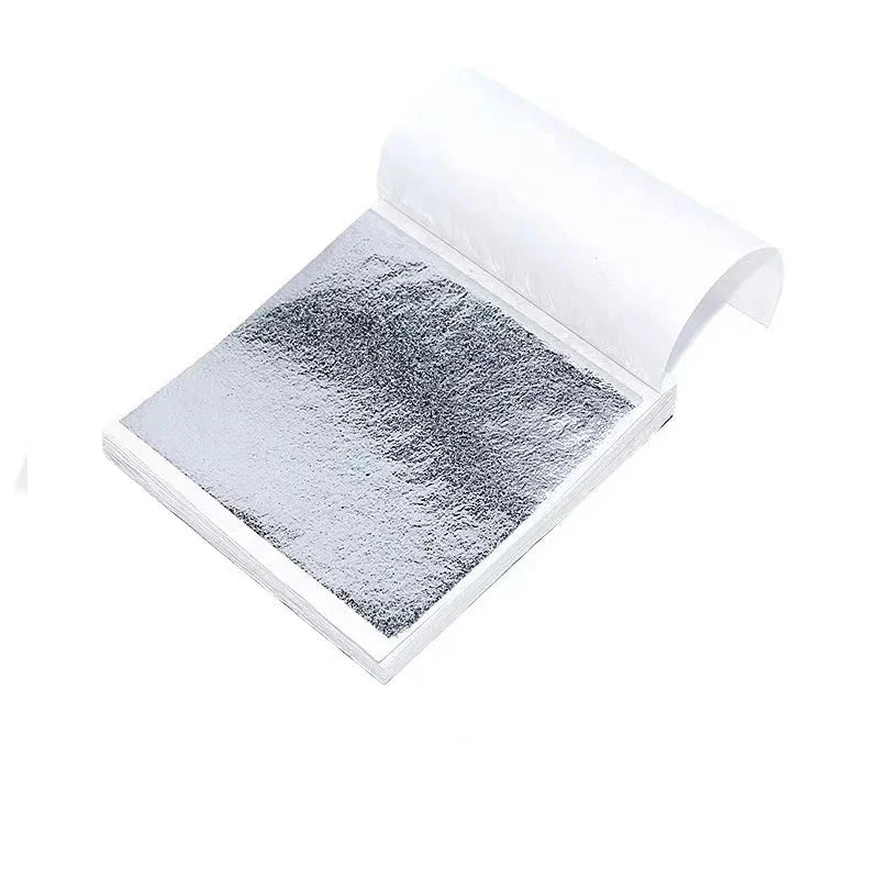 100 Sheets DIY Nail Gold Leaf Sheets Painting Gold Leaf Paper Art Craft Paper Birthday Party Wedding Cake Dessert Decorations Econic Blanks