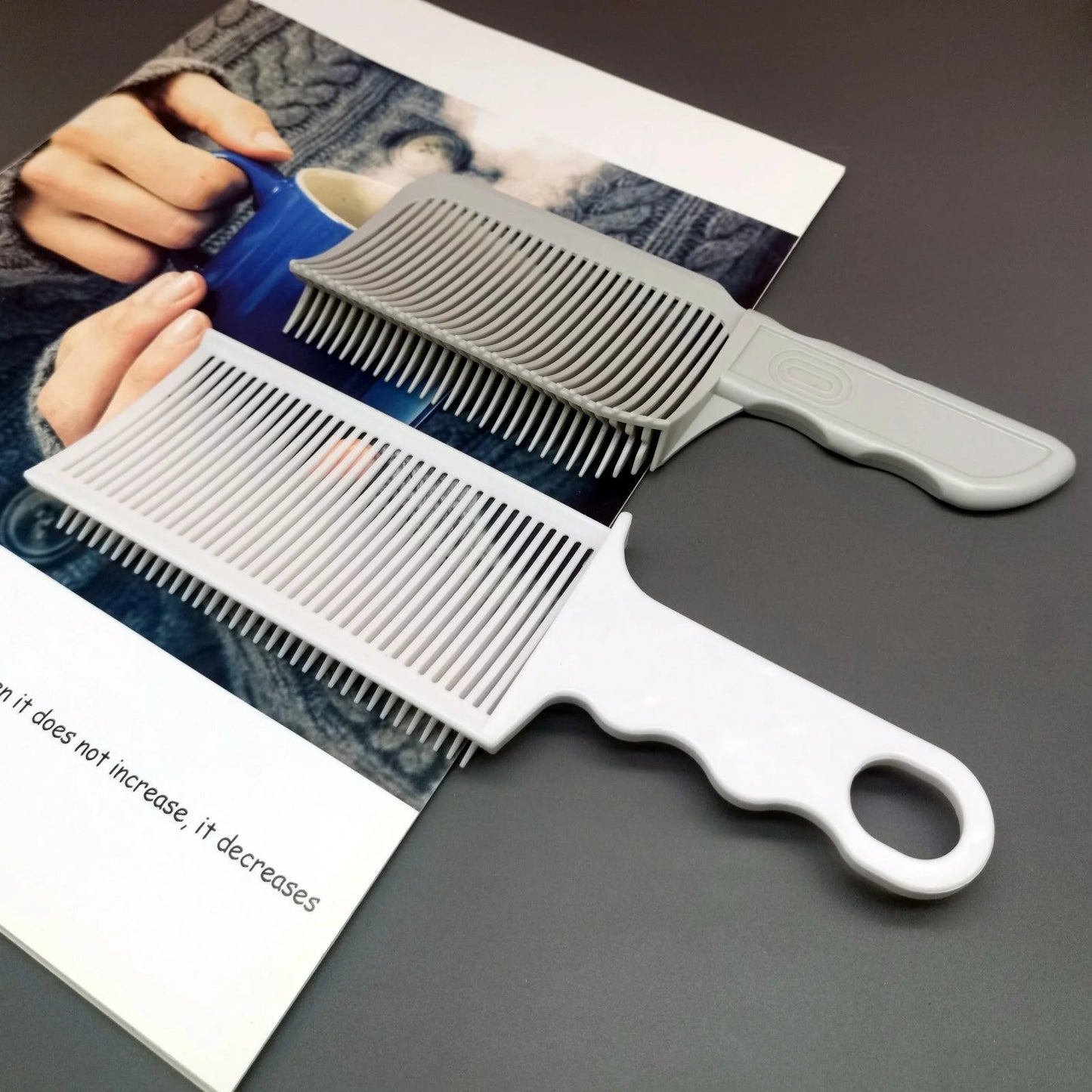 1/3Pcs Barber Hair Comb Kit Flat Top Hair Cutting Fading Stying Men Fade Brush Adjustable Headband Salon Hair Tool Accessories Quick Pick Grocers