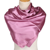 Luxury Brand Silk Scarf Women Satin Solid color Hijab Scarves Muslim Pareo Bandana Female Shawl Wrap Headband Foulard 90*90cm Quick Pick Grocers