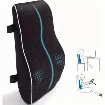 Ergonomic Memory Foam Lumbar Support Back Cushion Econic Blanks