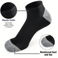 10 Pairs Of Comfortable Breathable Socks Sweat Absorbing Odor Proof Low Cut Solid Color Socks Suitable For Outdoor Activities Econic Blanks