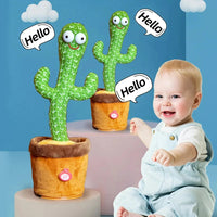 1pc Dancing Cactus Toy,Repeat Talking ,Song Speaker Wriggle Dancing Sing Talk, Plushie Stuffed ,Interaction and Decoration Econic Blanks