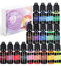 Candle Dyes Kit Liquid Colorant Pigment Set DIY Candle Making Supplies Aromatherapy Soap Soy Wax Dye Candle Mold Coloring Econic Blanks