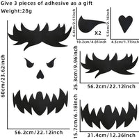 Halloween decoration room door stickers window decor skeleton hand pumpkin DIY devil witch hat glass window stickers ghost Econic Blanks