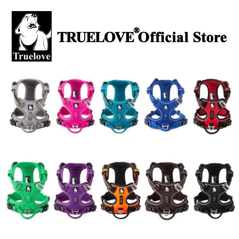 Truelove Pet harness Fashionable Nylon Durable Dog Harness Reflective Breathable Padded Training Vest Luxury Pet Accessories Quick Pick Grocers