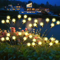 8pcs Outdoor Lights Solar Lawn Lamp Garden Lamp LED Wind-driven Firefly Ground Plug Lamp for Garden Lawn Landscape Holiday Light Econic Blanks