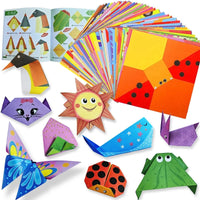 Origami Kit 30/96 Sheets Origami Paper Craft Guiding Book DIY Art Craft Projects Supplies for Beginners Children Kids Boys Girls Econic Blanks