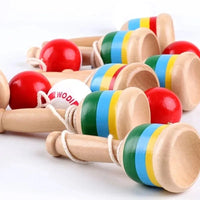 Montessori Toy Wooden Skill Sword Cup Develop Intelligence Smooth Toys Educational Traditional Games Toys Throw and Catch Ball Econic Blanks