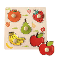 Baby Wooden Puzzles Montessori Toys 1 2 3 Years Toddler Toys Hand Grab Board Alphabet Number Cognition Learning Educational Toys Quick Pick Grocers