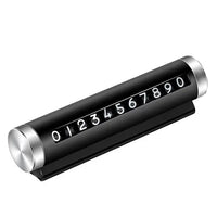 Car Temporary Parking Number Plate Black/Silver/Blue Aluminium Alloy Material Roller Adjustable Car Parking Plate Car Supplies