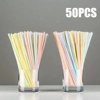 50-1000Pcs Multicolor Drinking Straws rietjes Milk Tea Bar Party Wedding Kitchen Home Accessories Beverage Black Straw Wholesale Econic Blanks