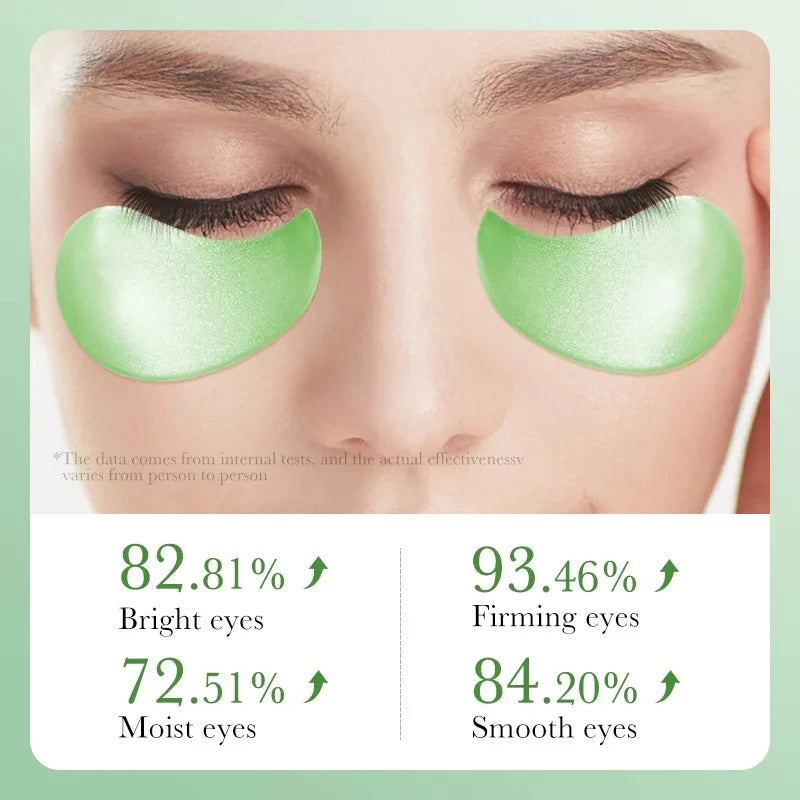 60pcs Aloe Vera Collagen Eye Mask Anti Dark Circles Removal Eyes Bags Moisturizing Firming Eye Patches Eyes Skin Care Products Quick Pick Grocers