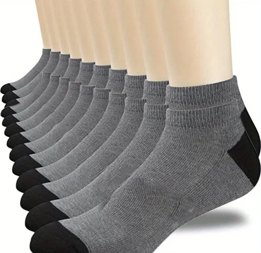 10/5/3MEN'S Mid-calf Socks Cotton Socks for All Seasons, Solid Colour and Versatile Econic Blanks