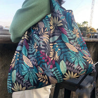 Large Capacity Foldable Portable Supermarket Environmentally Friendly Shopping Grocery Bag, Waterproof Shoulder Storage Bag Econic Blanks