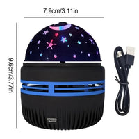 LED Starry Sky Night Lights USB Rotating Projector Lamp Magic Ball Moon Star Christmas Lights Home Room Atmosphere Decorations Econic Blanks