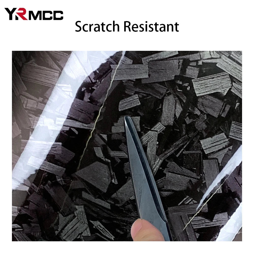 Glossy Black Carbon Fiber Vinyl Wrap Film – 3M Waterproof Car Sticker for DIY Auto Decoration & Protection Econic Blanks