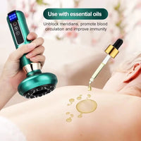 Tricolor Electric Massager GuaSha Anti Cellulite Vacuum Suction Cup Beauty Health Scraping Infrared Heat Slimming Massage Thera Quick Pick Grocers
