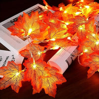 1pc 10/20 LED Maple Leaf String Lights Battery Powered Fairy Lights For Home Party Holiday Arrangement Scene Outdoor Decoration Econic Blanks