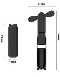 Foldable Small Fan Portable and high-power Hand Held Portable Mini Fan Rechargeable Hand USB Charge Fan Quick Pick Grocers