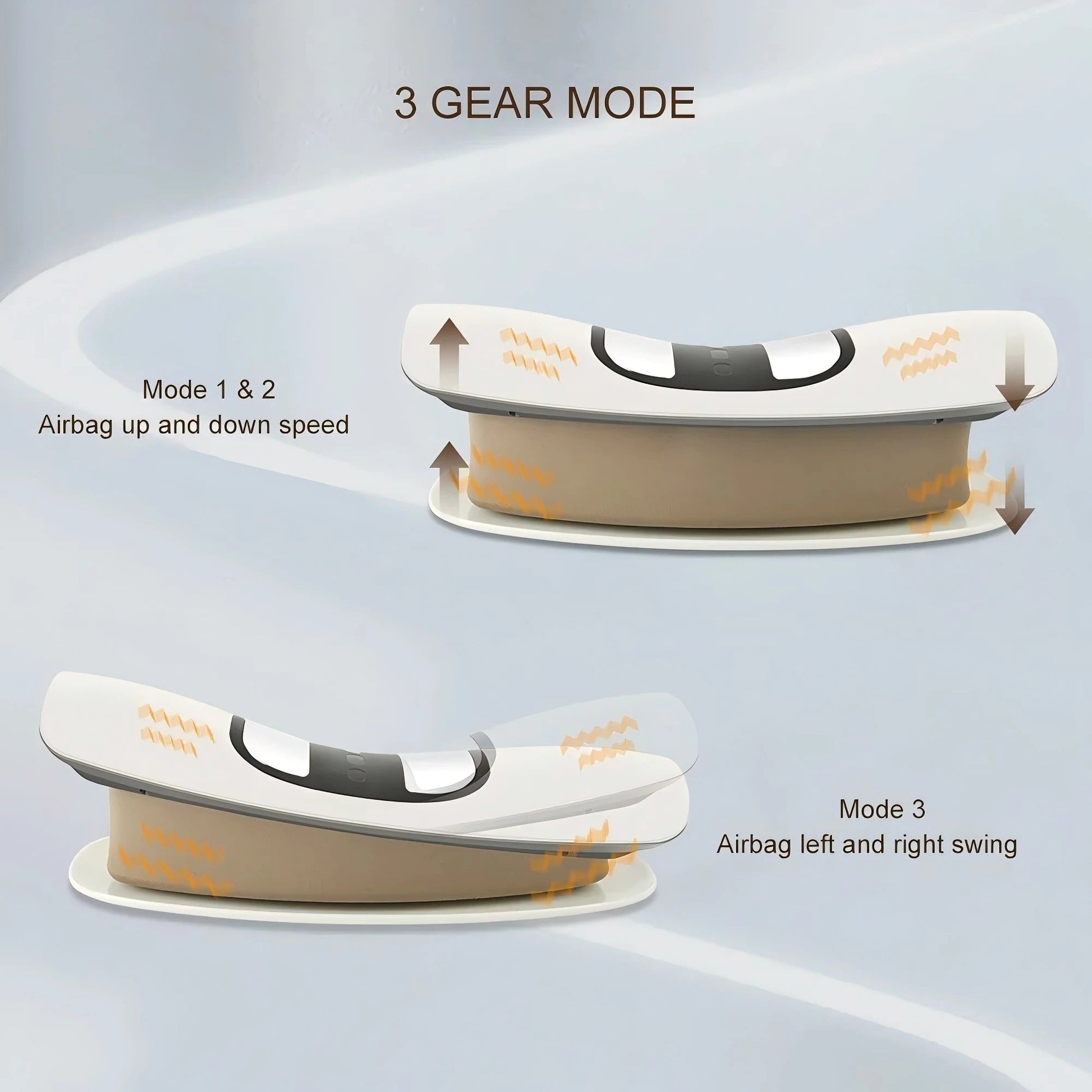 4 in 1 Lumbar Traction Device with Dynamic Airbag Traction Back Stretcher Adjustable Waist Back Massager for Muscle Relax Quick Pick Grocers