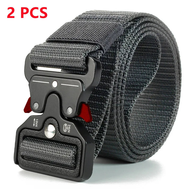 Genuine Tactical Belt Quick Release Outdoor Military Belt Soft Real Nylon Sports Accessories Men And Women Black Belt Quick Pick Grocers