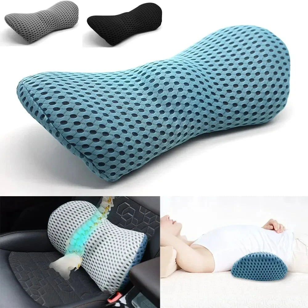 Breathable Memory Cushion Interior Accessories Bed Sleeping Pillow Car Seat Waist Pillow Lumbar Support Pillow Foam Car Cushion Econic Blanks