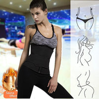 1pc Waist Trainer Slimming Body Shaper Fitness Belt Weight Loss Fat Burning Sport Girdle Sweat Trimmer Workout Cincher Shapewear Quick Pick Grocers