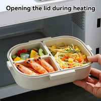 WORTHBUY Removable 3-Compartment Lunch Box 800ml Portable Plastic Bento Box Microwave School Student Kid Sealed Food Container Econic Blanks