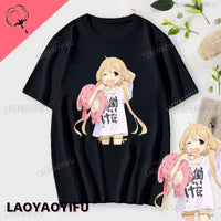 If You Work You Lose - Anzu Futaba Version T-Shirt 2024 New Kawaii Anime Cotton T-shirt Tees for Men Funny cartoon Otaku Tshirt Quick Pick Grocers