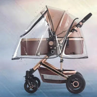 Universal Waterproof Rain Cover For Prams Pram Accessories Transparent Dust Cover Open Zip Umbrella Rainy Season Waterproof Purest Peak