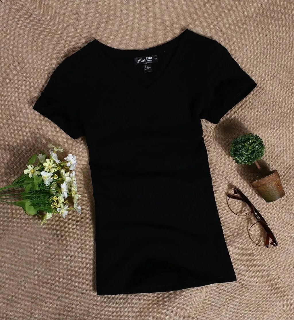 MRMT 2026 Women's T Shirt Casual Women Short Sleeved Slim Solid Color Simple Pure Tees Womens T-Shirt For Female Women T shirts Quick Pick Grocers