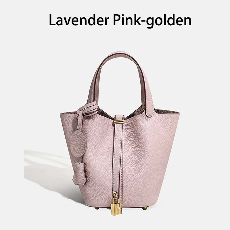 MENDY Women Bags Handbags Bucket Bag Real Leathe Fashion Tote Bag Genuine Leather Luxury Desginer Big Size Large Lady Hand Bags Quick Pick Grocers