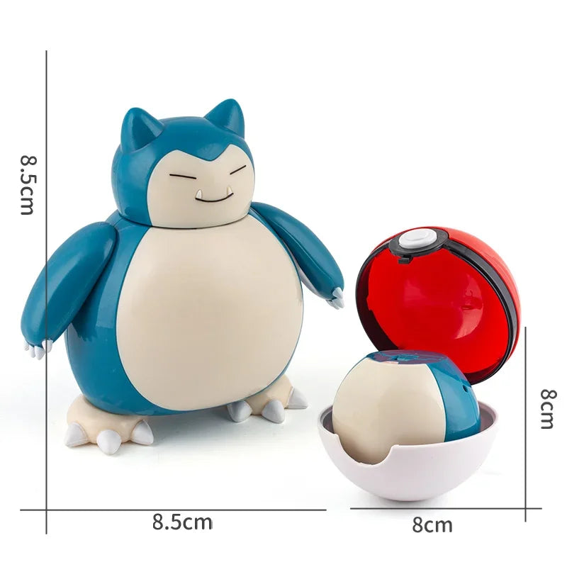Pokemon Figures Toys Pocket Monsters Ball Model Pikachu Gengar Pokeball Dragonite Snorlax Pokeball Action Figures Toy Quick Pick Grocers