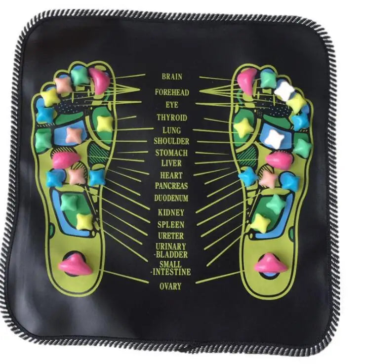 Foot Massage Mat Acupressure Relax Massage Pad Trigger Point Heath Therapy Relax Pain Stress Relief Reflexology Walk Stone Road Quick Pick Grocers