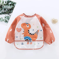 Waterproof EVA Full Sleeve Baby Bibs Children Apron Long Sleeve Feeding Smock Kids Eating Breastplate Infant Scarf Clothing Quick Pick Grocers