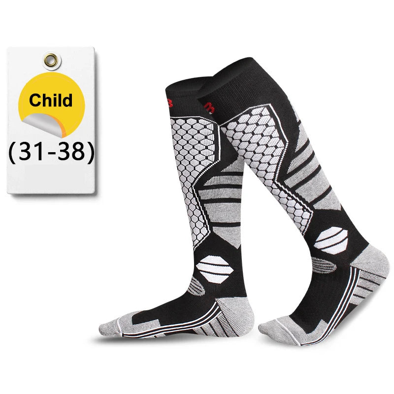 GTUBIKE 1 Pair Winter Warm Ski Stockings Thickening Hiking Socks for Women Men Anti-Cold Skiing Outdoor Sport Stockings Snow Quick Pick Grocers