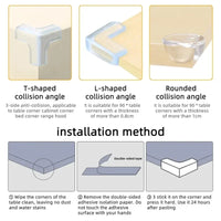 Table Corner Protectors for Baby Furniture Corner Guards Clear Children Anti Collision Edge Guards Baby Safety Table Edge Covers Purest Peak