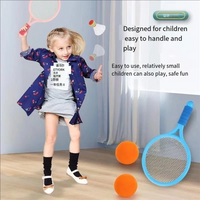 Children's badminton tennis racket exercise reaction ability beginners family outdoor beach tennis kindergarten baby parent-chil Quick Pick Grocers
