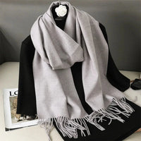 62Color Solid Women Winter Scarf Warm Thicken Cashmere Shawl Outdoor Fashion Luxury Tassels Pashmina Lady Wrap Windproof Scarves Econic Blanks