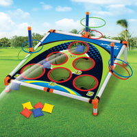 Portable Cornhole Throwing Circle Ferrule Board Set Easy Assemble Fun Kids Interactive Adults Outdoor Yard Toss Game Toy Econic Blanks