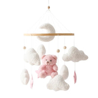Baby Crib Mobile Rattle Toy For 0-12 Months Cartoon Felt Forest Animal Bed Bell Hanging Wooden Bracket Mobile Newbaby Rattle Toy Purest Peak