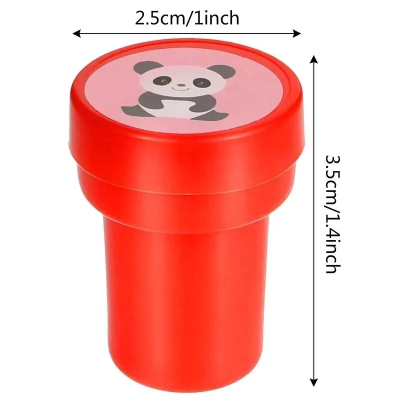10pcs Assorted Stamps for Kids Self-ink Stamps Children Toy Stamps Smiley Face Seal Scrapbooking DIY Painting Photo Album Decor Quick Pick Grocers