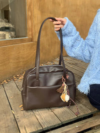 Korean Style Large Capacity Single Shoulder Women's Bag Versatile Vintage Underarm Bag Autumn 2025 New Arrival Tote Bag Quick Pick Grocers
