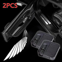 2Pcs Car Welcome Lamp Car Angel Wings Car Door LED HD Welcome Decorative Light Cars Accessories for Univers-al Vehicle Models Econic Blanks