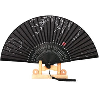 Hand Fan Foldable Silk Fan Noodles Bamboo Fan Bones Halloween Cosplay Prop Christmas Wedding Decoration Party Gifts Art Crafts Econic Blanks