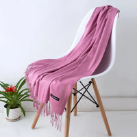 Fashion Solid Scarf Women Cashmere Soft Winter Warm Scarves Hijab Female Long Headband Shawl Wraps Bandana Foulard 2022 Echarpe Quick Pick Grocers