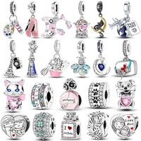 Hot Sale 925 Silver Charms Beads Fit Original Pan Bracelet Making For Woman Jewelry Fashion Pendant Econic Blanks