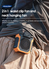Kinscoter 6000mAh Hanging Neck/Waist Fan USB Mini Portable Rechargeable Fan For Outdoor Camping Hiking Climbing Running Sports Quick Pick Grocers